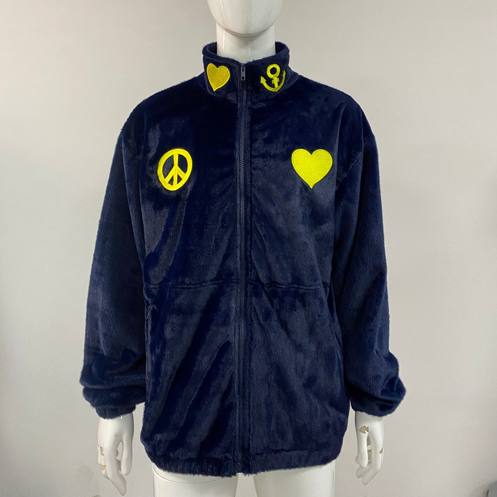"JOSUKE" 9oz HEAVY EMBROIDERED ZIPUP FLEECE