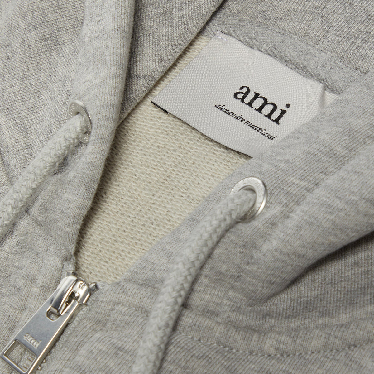 AMI ADC Zip Hoodie (Heather Ash Grey)