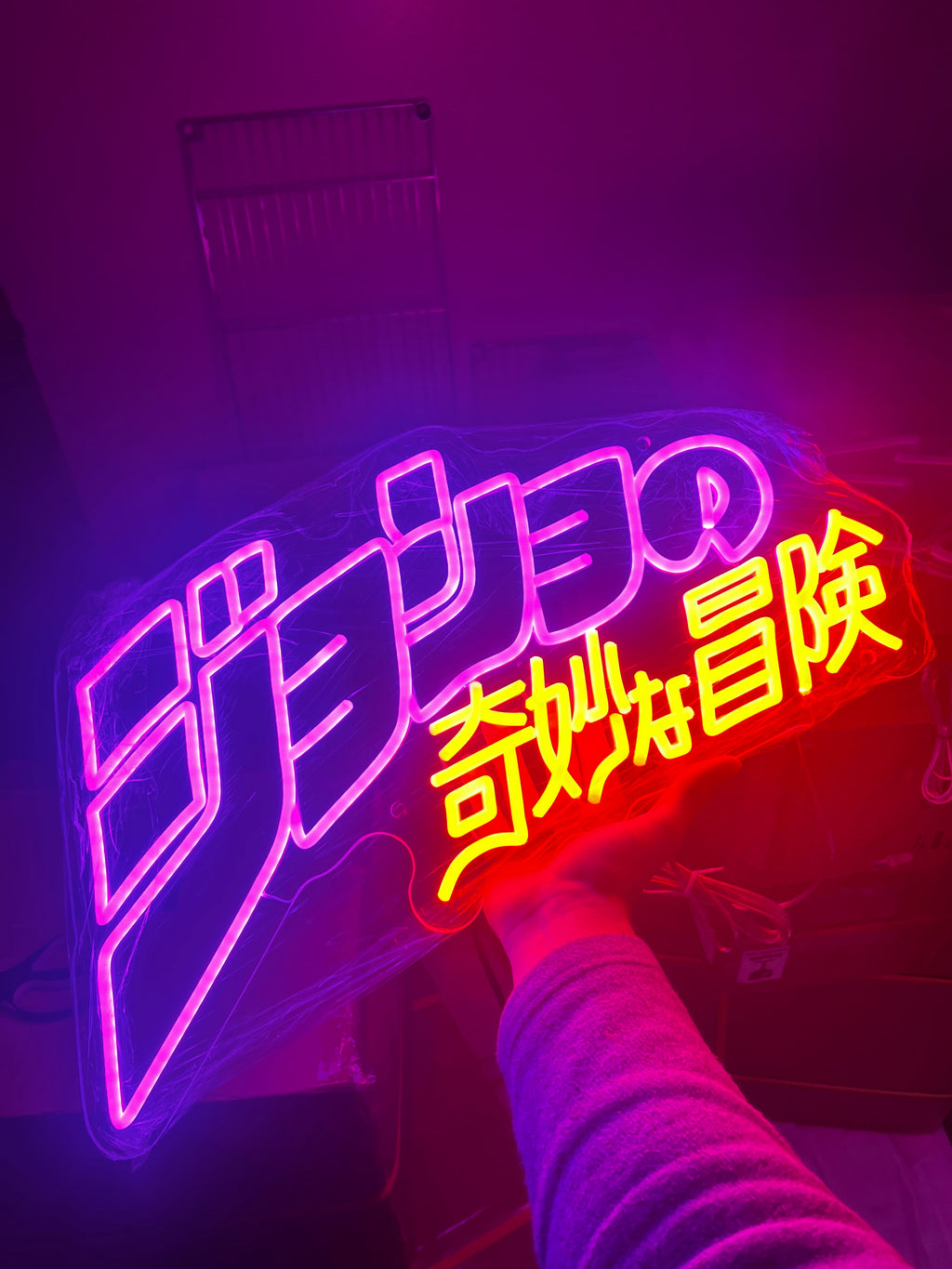 "JJBA" 24IN WIDE NEON SIGN