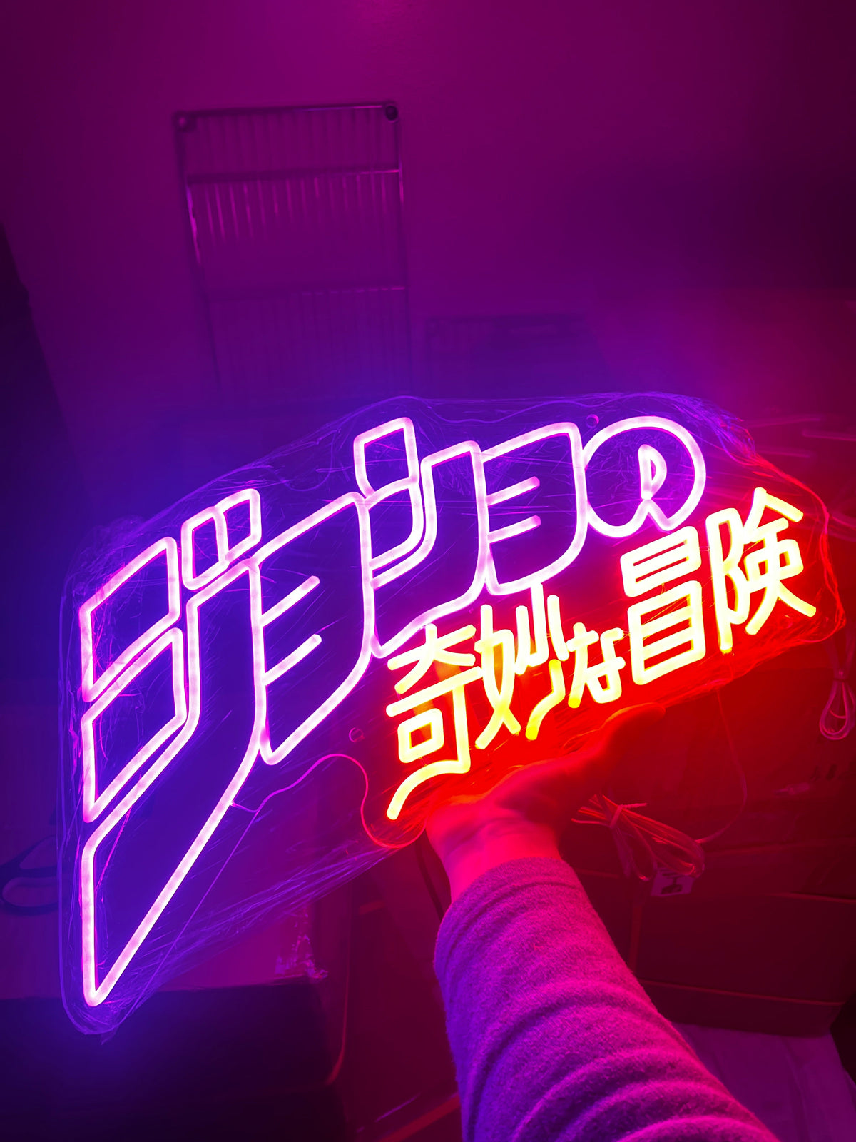 "JJBA" 24IN WIDE NEON SIGN