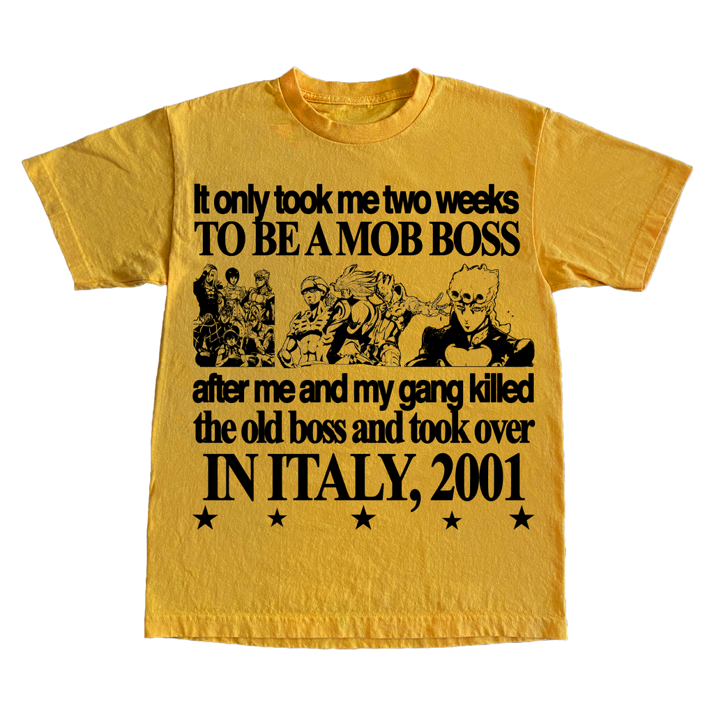 "ITALY" 6oz PRINT T-SHIRT
